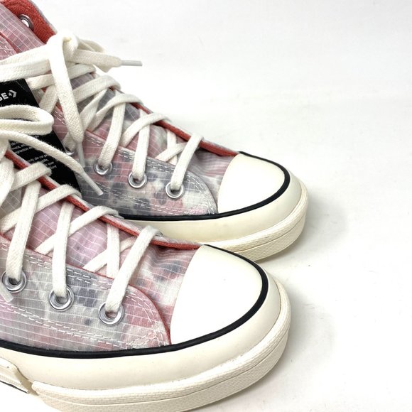 💖MEGA SALE💖Converse All Star CPX70 Hi Washed Floral  Platform Pink Women 57228 - Picture 5 of 9